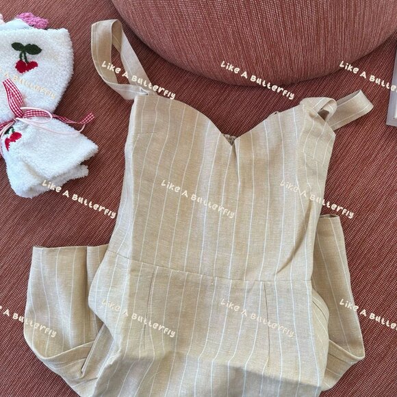 Reformation Miso Linen Dress - Yellow - Picture 8 of 10